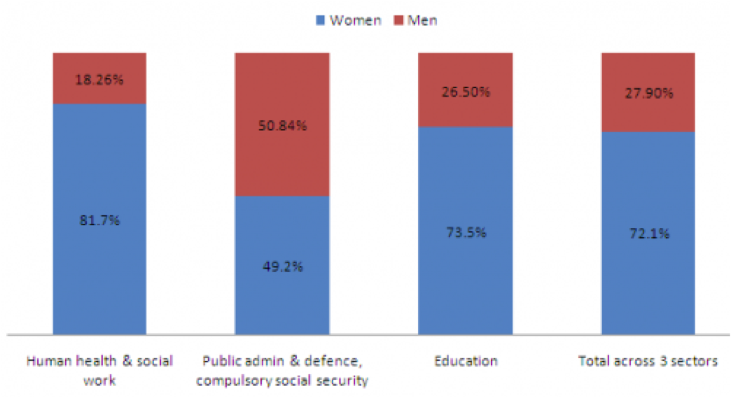 public sector by gender